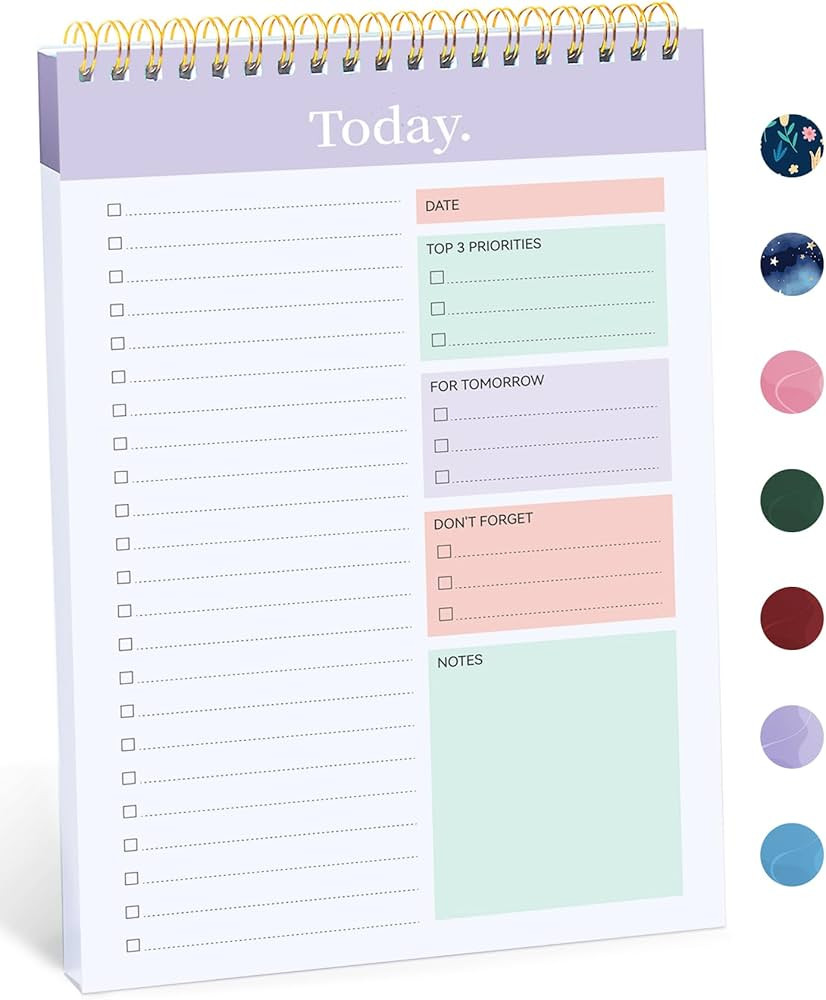 To Do List Pad - To Do List Notebook for Work with 52 Sheets, Undated Daily Planner Perfect for D... | Amazon (US)