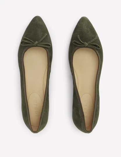 Point Flexi Sole Flat-Dark Moss | Boden (US)