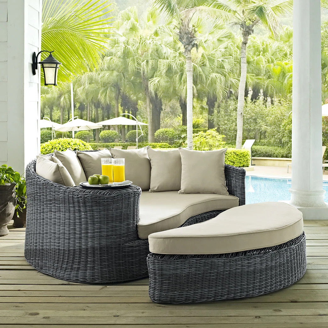 Modway Invite Outdoor Patio Sunbrella Daybed | Wayfair North America