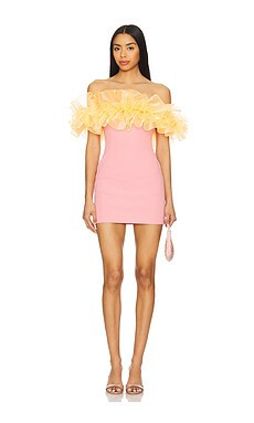 Susanna Chow Sasha Dress in Pink & Orange from Revolve.com | Revolve Clothing (Global)