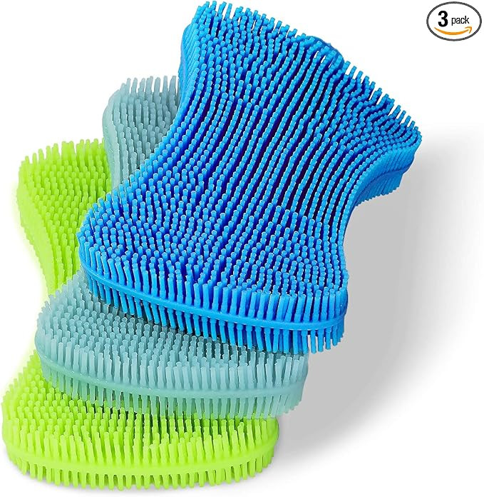 Silicone Sponge Dish Sponges, Multipurpose Better Scrubber Dish Washing Smart Kitchen Gadgets Bru... | Amazon (US)