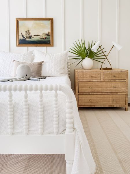 Coastal boys bedroom with Amazon rug and rattan dressers 

#LTKkids #LTKhome