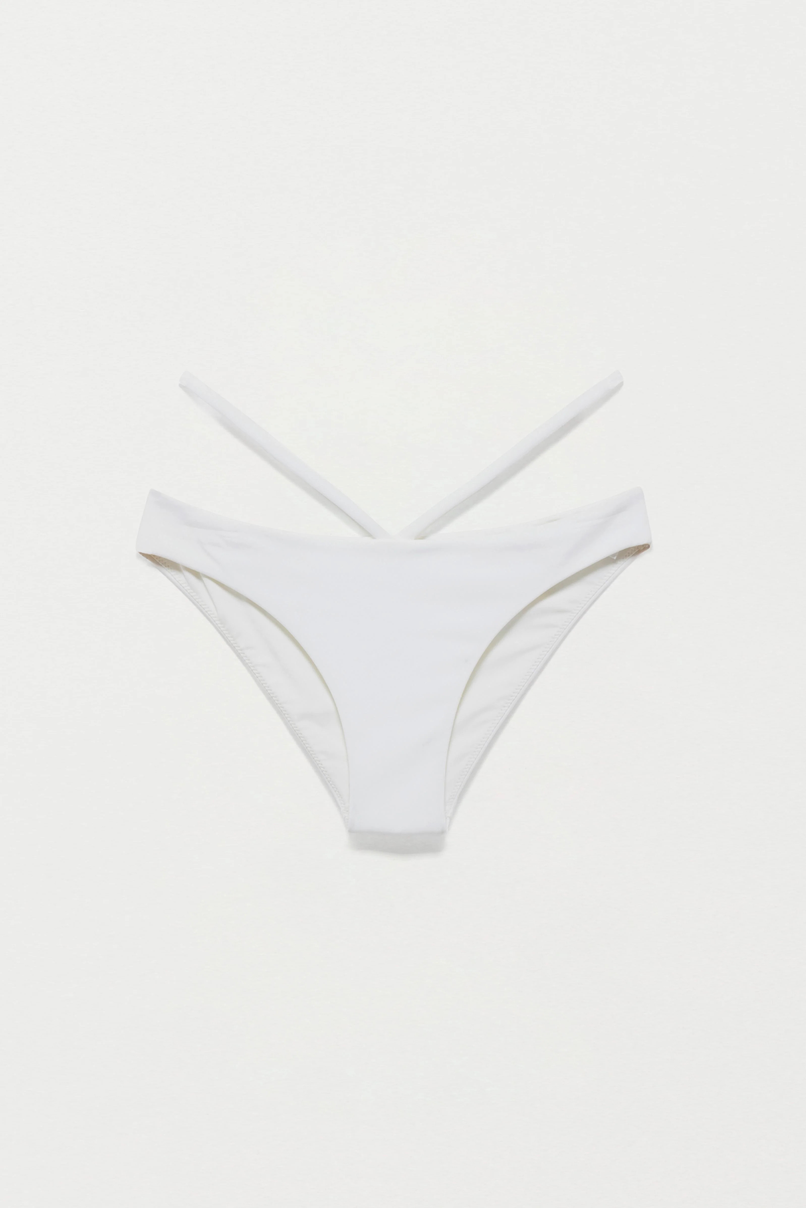 SIMKHAI Women's Signature Emmalynn Bikini Bottom in White, Size XS | Simkhai