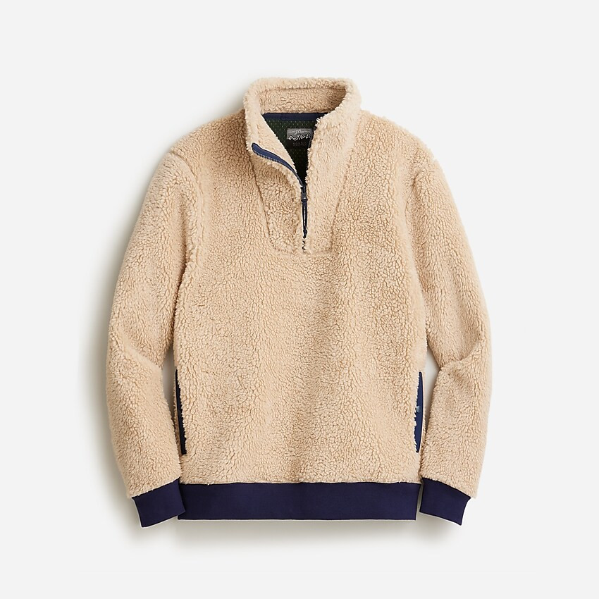 Nordic sherpa fleece half-zip pullover | J. Crew US