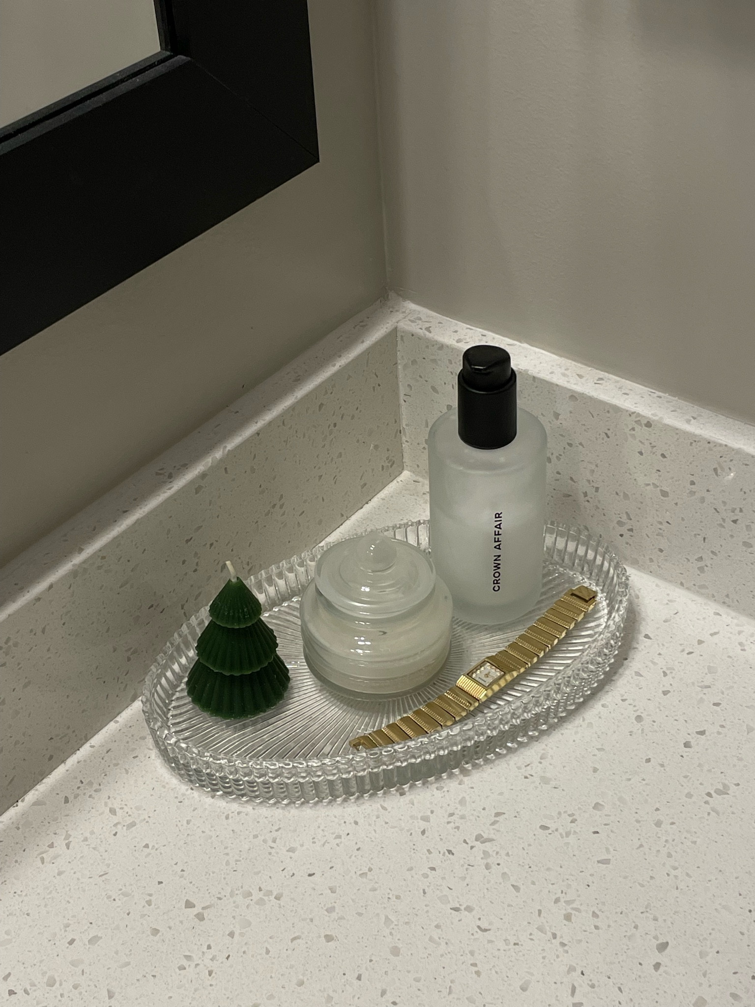 new bathroom decor 🪞 never knew adding a little tray would elevate my sink area so much 

#LTKSeasonal #LTKGiftGuide #LTKHolidaySale