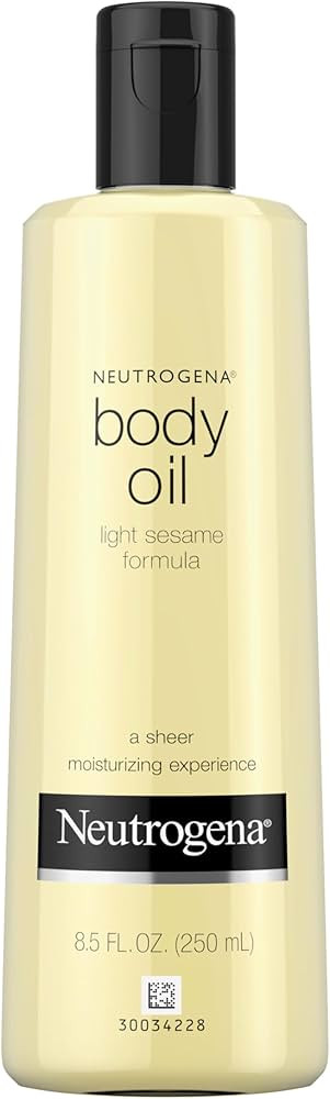 Neutrogena Body Oil Light Sesame Formula, 8.5 fl oz, Radiant Glow Moisturizer for Dry Skin, Bath ... | Amazon (US)