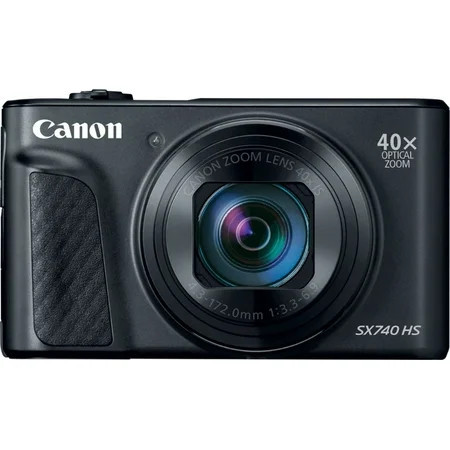 Canon PowerShot SX740 HS 20.3 Megapixel Compact Camera Black | Walmart (US)