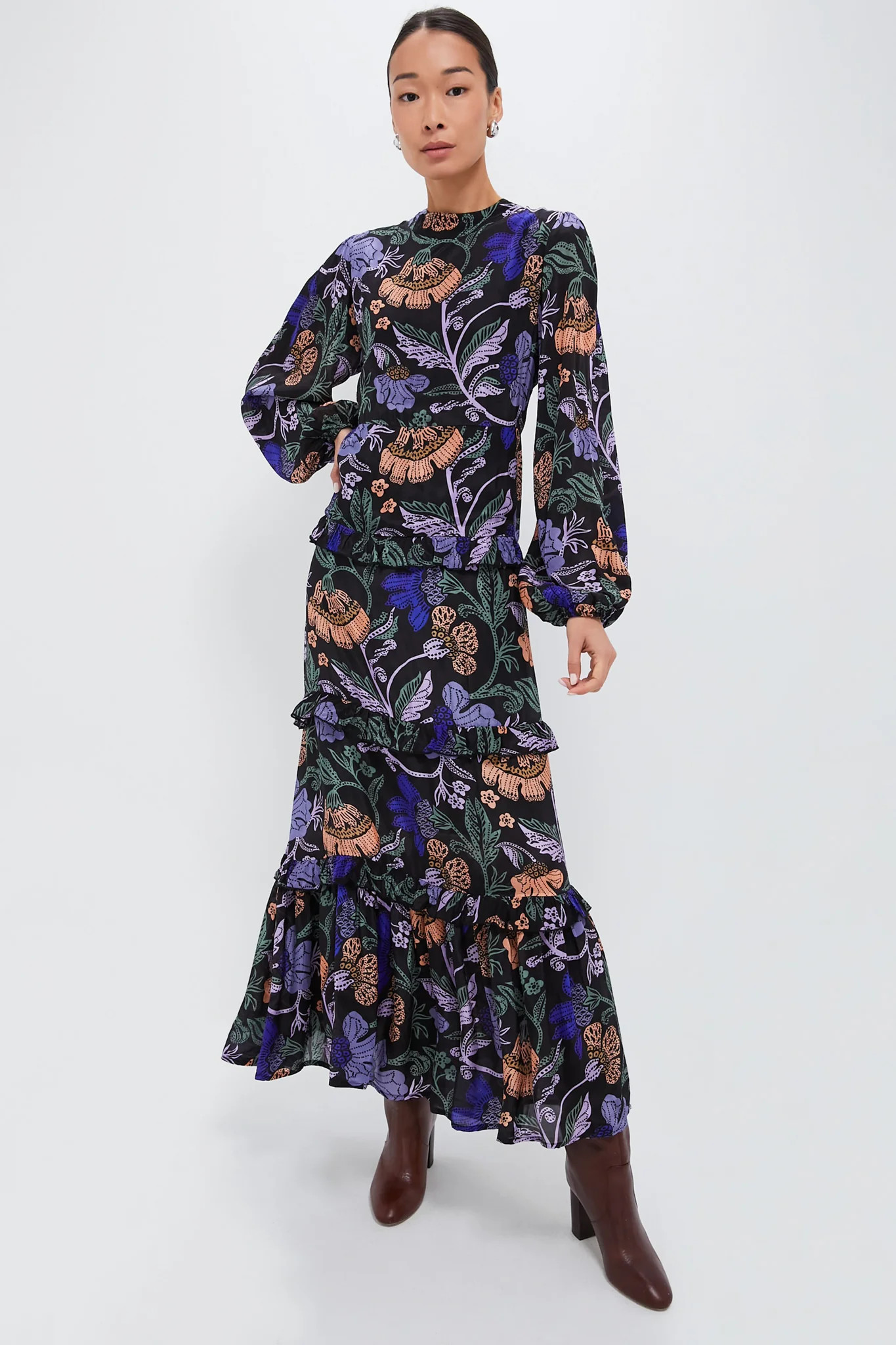 Turnin Peri Mock Neck Maxi Dress | Tuckernuck (US)