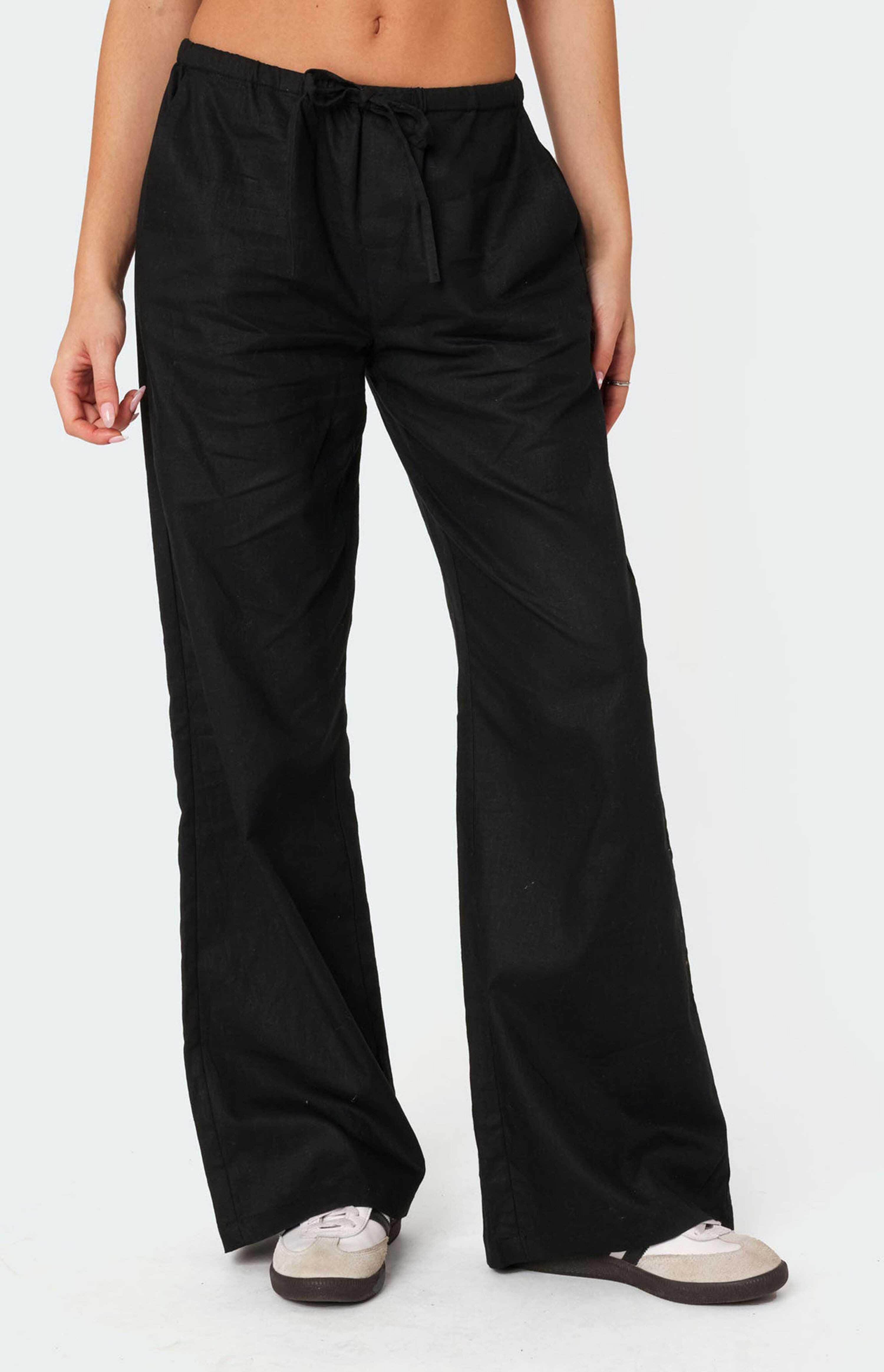 Edikted Maison Straight Leg Linen Pants | PacSun