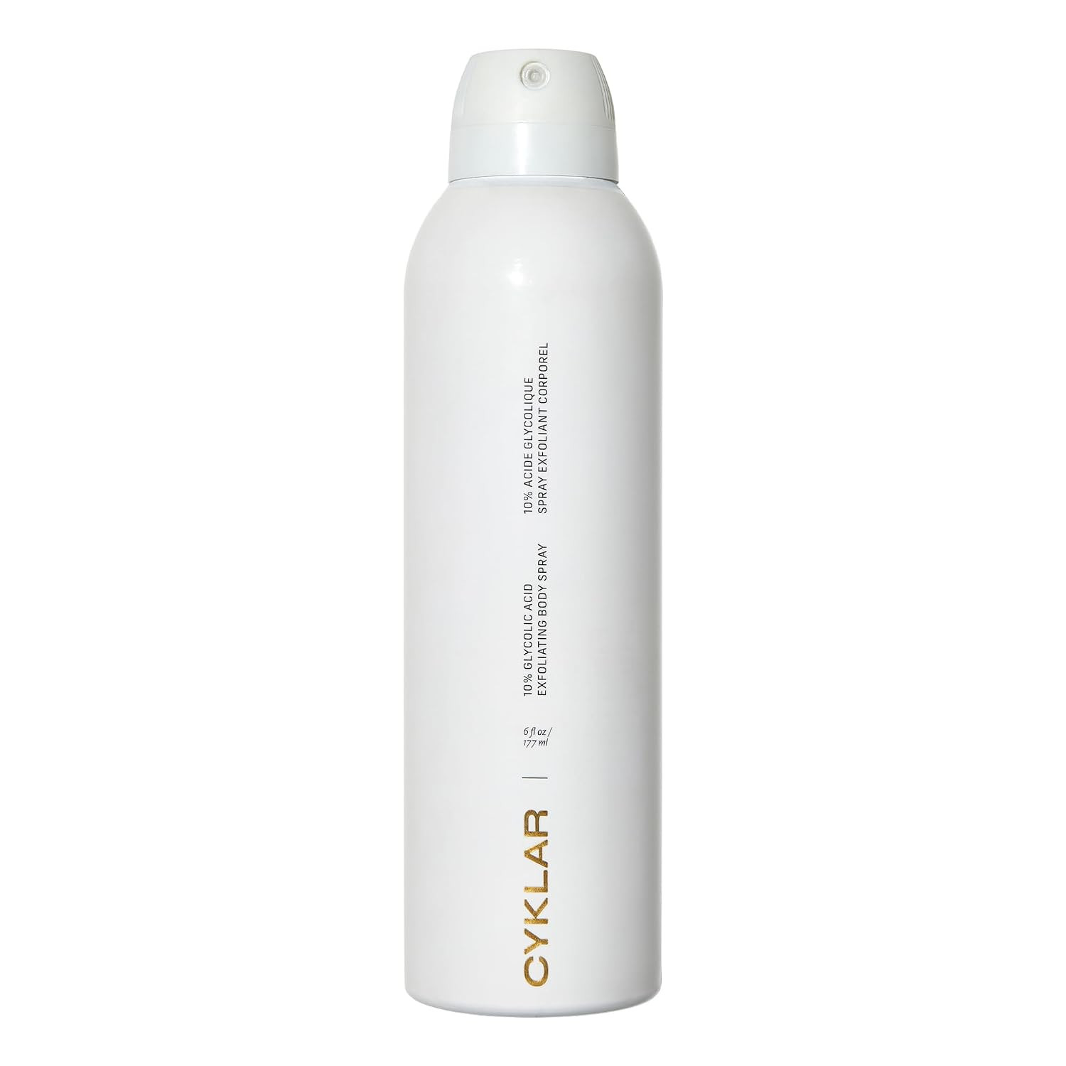 Cyklar Glycolic Acid Exfoliating Body Spray – 10% AHA Toner for Face & Body. Skin-Smoothing Spray with Peptides & Enzymes – Fragrance-Free, 6 fl oz | Amazon (US)