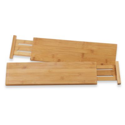 Lipper International Bamboo Kitchen Drawer Dividers (Set of 2) | Bed Bath & Beyond