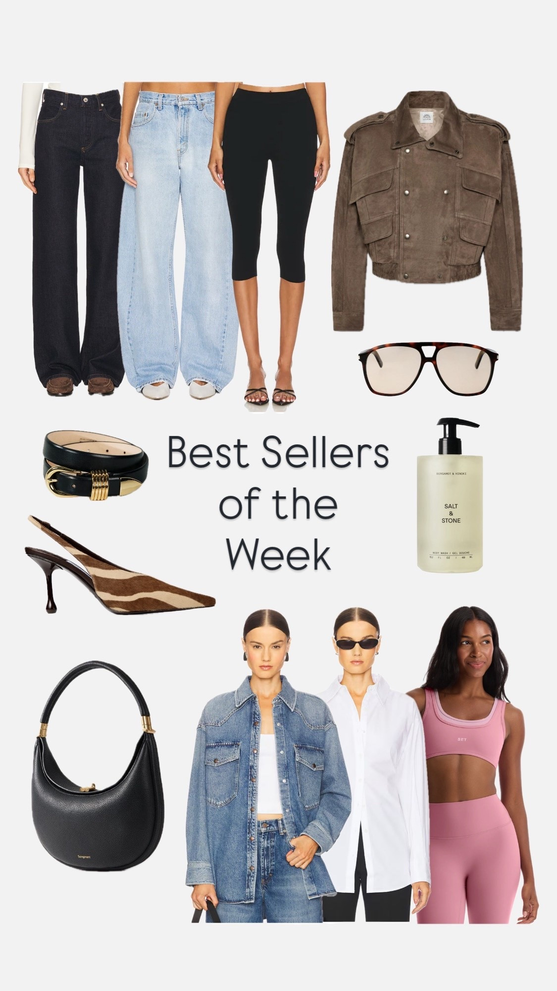 ✨ Best Sellers of the Week ✨
This week’s top picks are all about elevated everyday style — from classic denim and tailored shirts to timeless accessories, statement jackets, and effortless athleisure. These are the pieces you’re loving most right now 🤍

Think capsule wardrobe essentials, fall outfit staples, and minimalist fashion must-haves — easy to mix, match, and wear on repeat. Shop the top trending jeans, structured outerwear, chic flats & heels, and cozy elevated basics below 🛍️
⸻
#LTKTopSellers #LTKFinds #LTKStyle #FallFashion #WardrobeEssentials #ElevatedBasics #CapsuleWardrobe #MinimalistStyle #OOTDinspo #TimelessStyle #EverydayOutfits #FashionFavorites

#LTKItBag #LTKSaleAlert #LTKShoeCrush