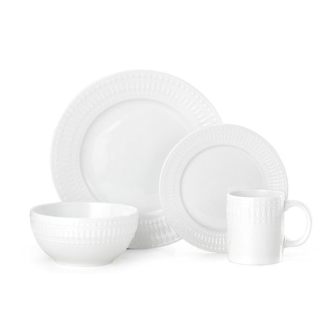 Pfaltzgraff Cassandra 16-Piece Porcelain Dinnerware Set, Service For 4 | Amazon (US)