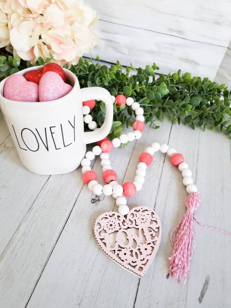 Tiered tray valentines day decor, Tiered tray decor Valentines garland, Valentines coffee bar acc... | Etsy (US)