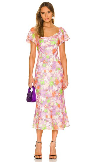 Amelia Dress in Polka Dot Floral | Revolve Clothing (Global)