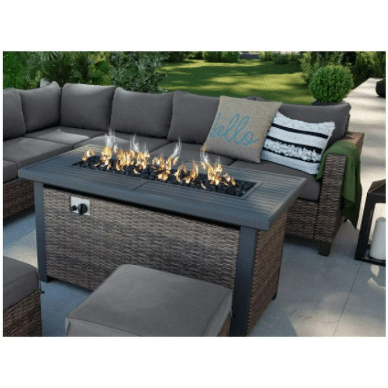 Better Homes & Gardens 50 inch Brookbury Gas Burning Steel Fire Pit Table | Walmart (US)