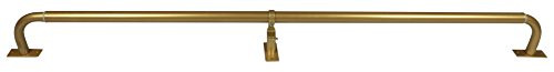Meriville 1-Inch Diameter Wrap Around Blackout Curtain Rod, 84-Inch to 120-Inch, Gold Finish | Amazon (US)