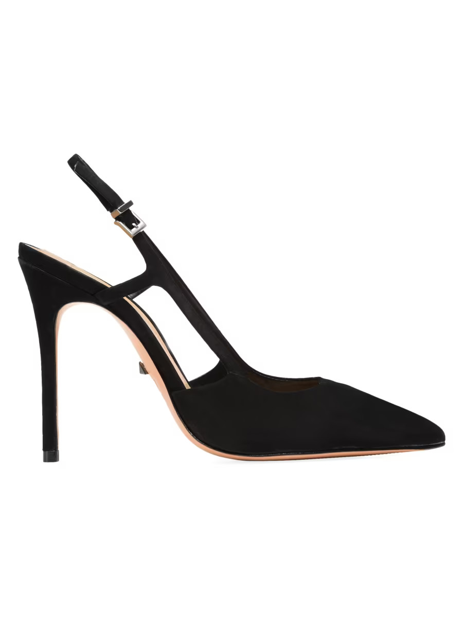 Boris 75MM Suede Slingback Pumps | Saks Fifth Avenue