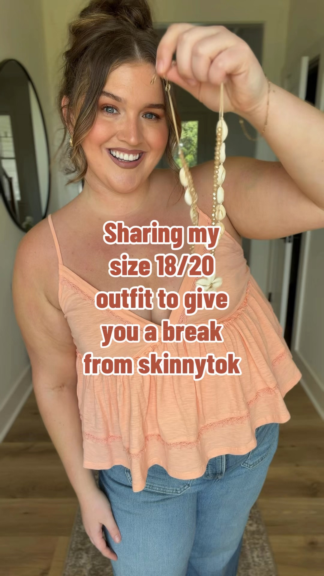 Felt cute, won’t delete 🤭🧡✨ Your reminder to wear the color, show your arms and tell yourself you’re hot af 💋 Top size XXL, jeans size 1X

#LTKSaleAlert #LTKPlusSize #LTKootd