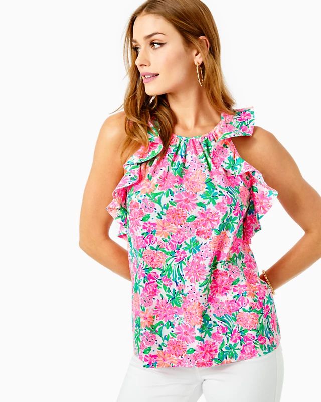 Marlee Ruffle Halter Top | Lilly Pulitzer