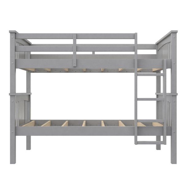 Better Homes and Gardens Flynn Twin Size Bunk Bed, Gray - Walmart.com | Walmart (US)