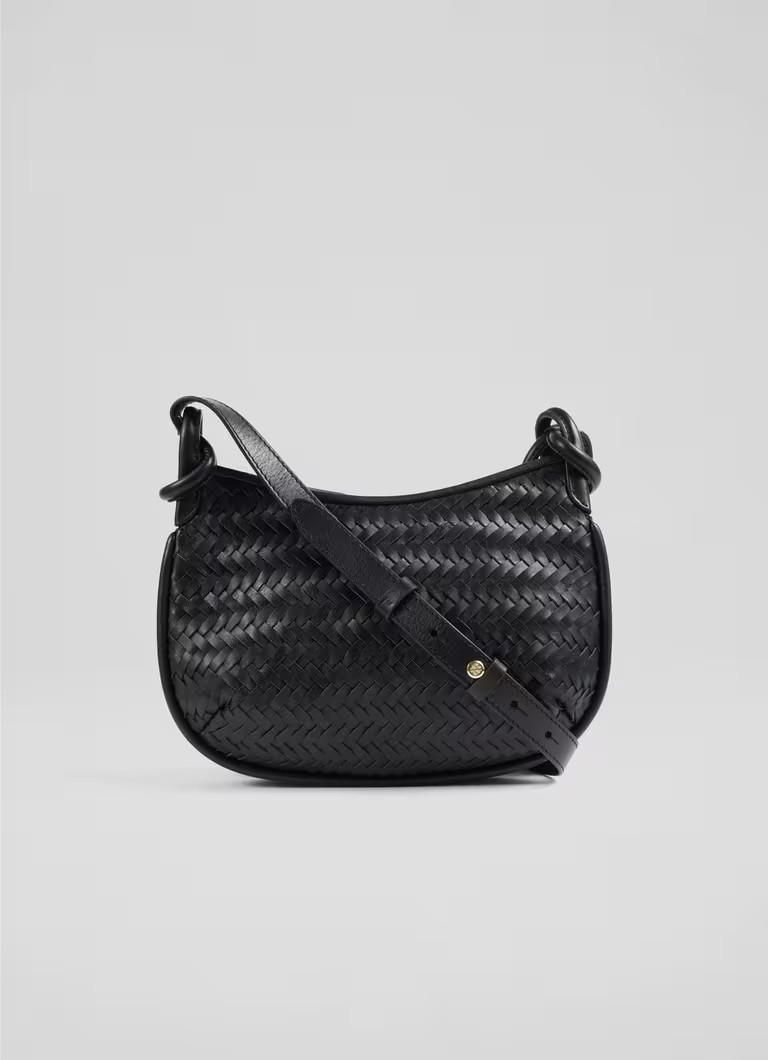 Harley Black  Weave Crossbody Bag | L.K. Bennett (UK)