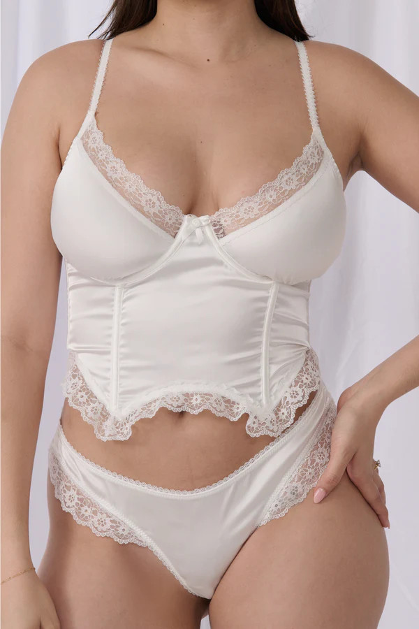 Amelie Corset Set Ivory | Kat the Label US