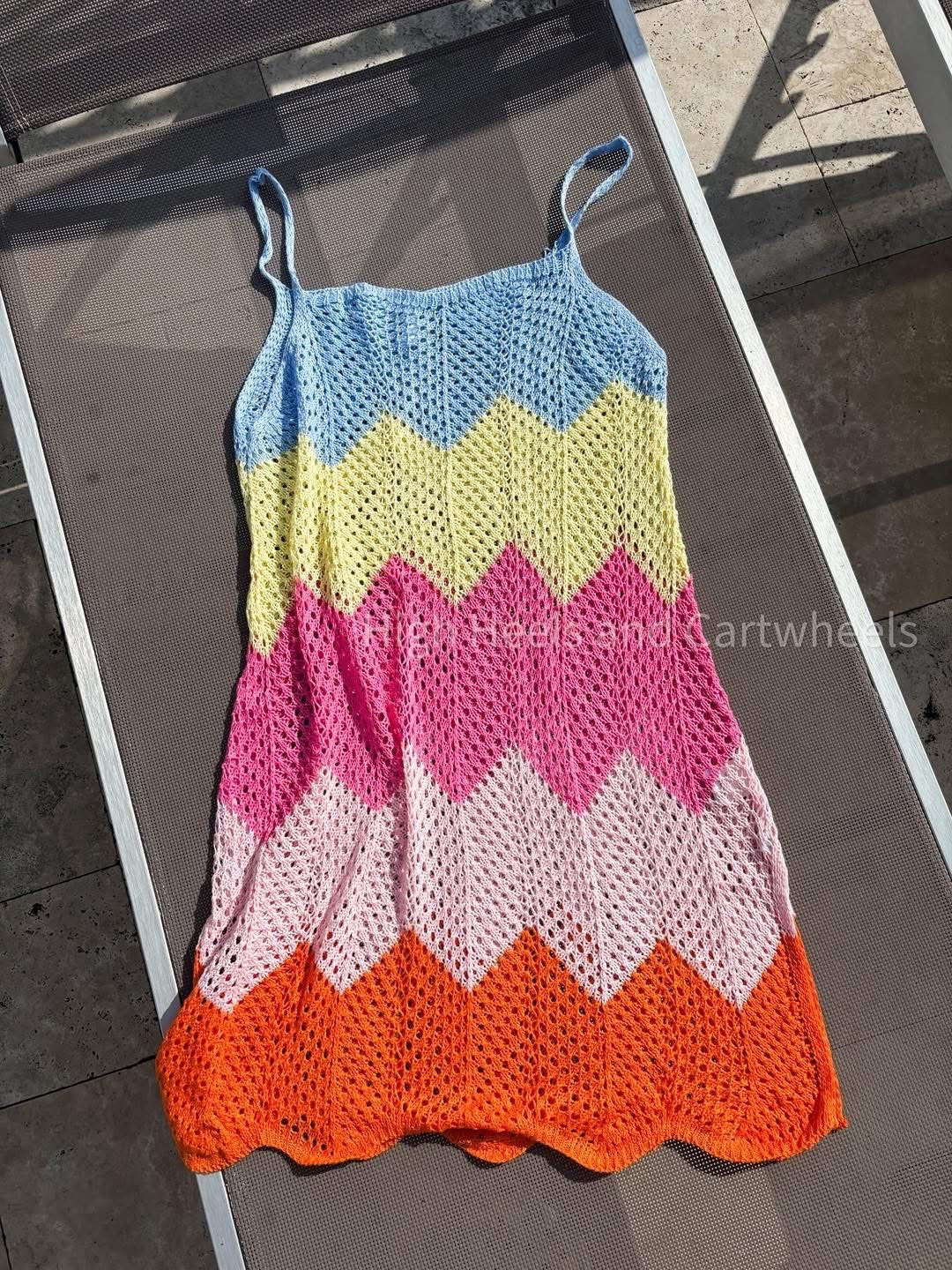 Found the adorable coverup on Amazon. Love the colors!