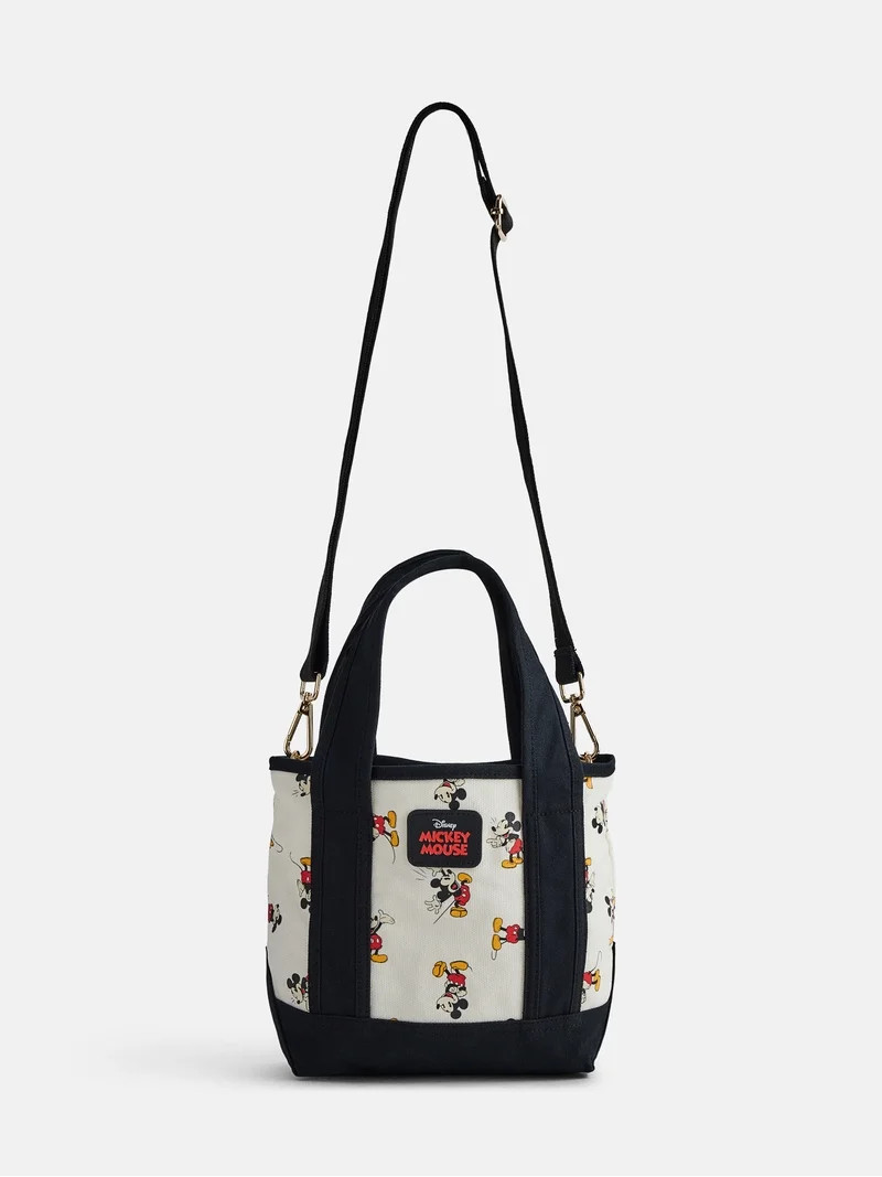 Disney Minnie Mouse Women's Canvas Tote Bag, Black | Walmart (US)