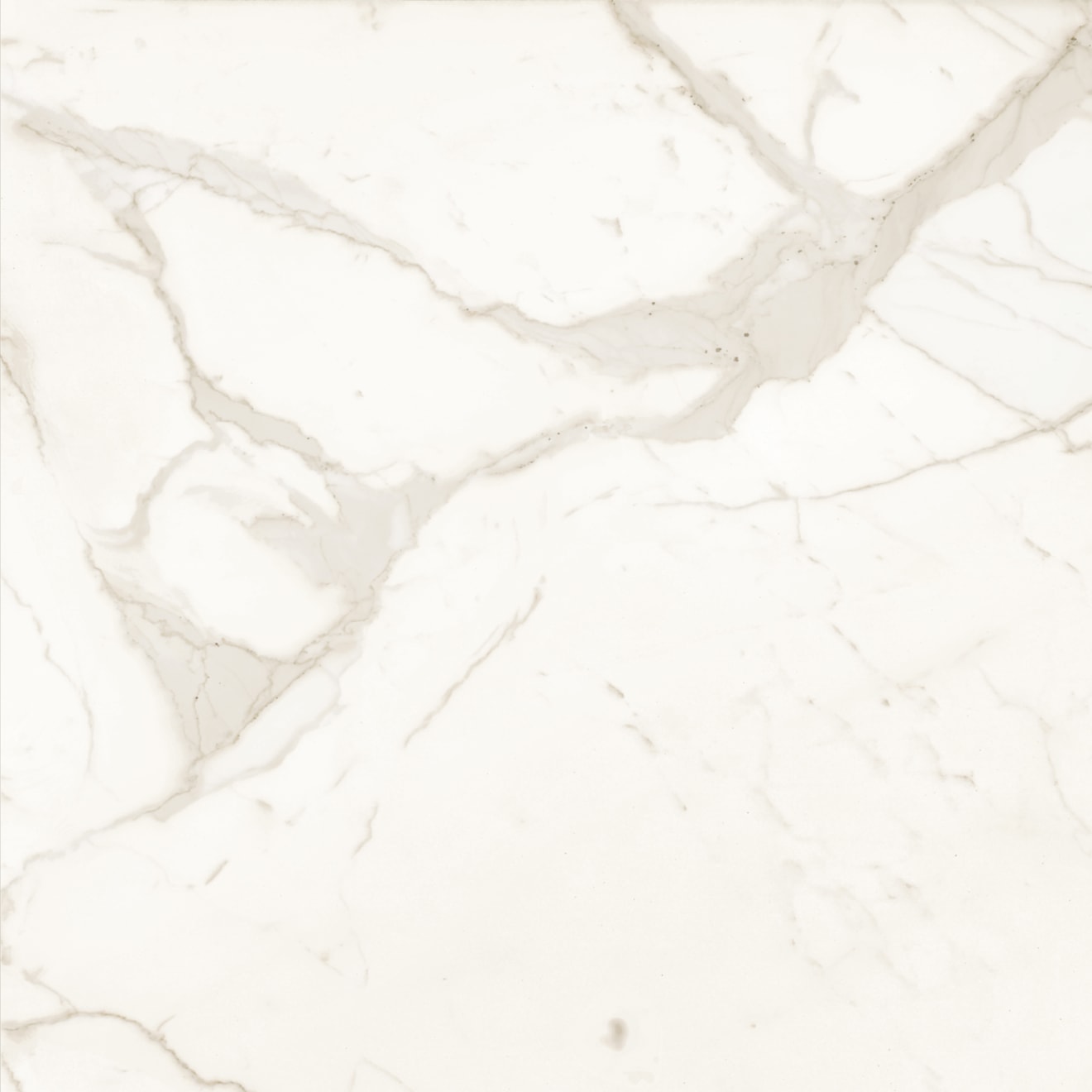 Magnifica The Thirties 30" x 30" - 8mm Polished Porcelain Tile in Calacatta Super White | Bedrosians Tile & Stone