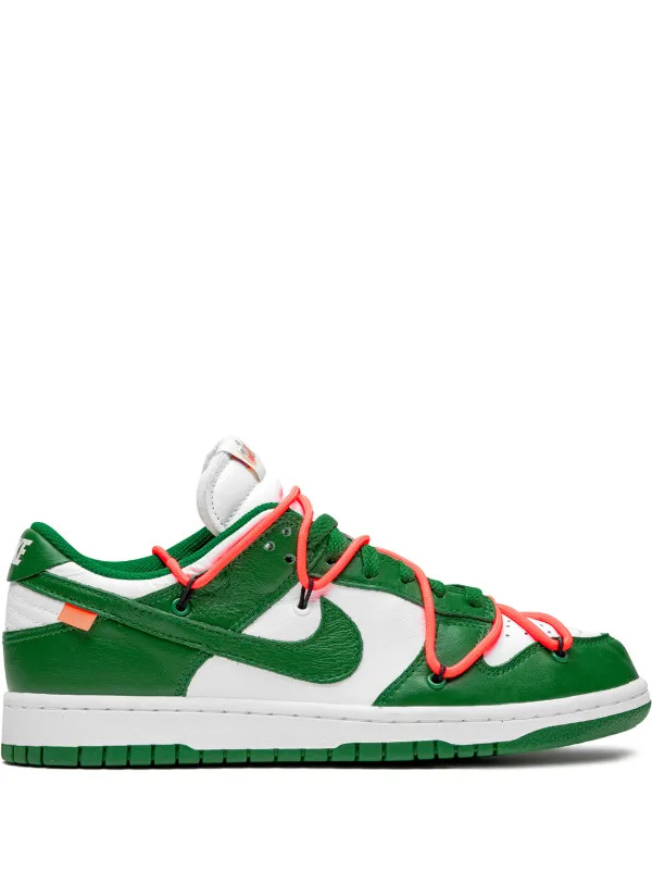 Nike X Off-White Dunk Low "Pine Green" Sneakers | Green | FARFETCH CH | Farfetch Global