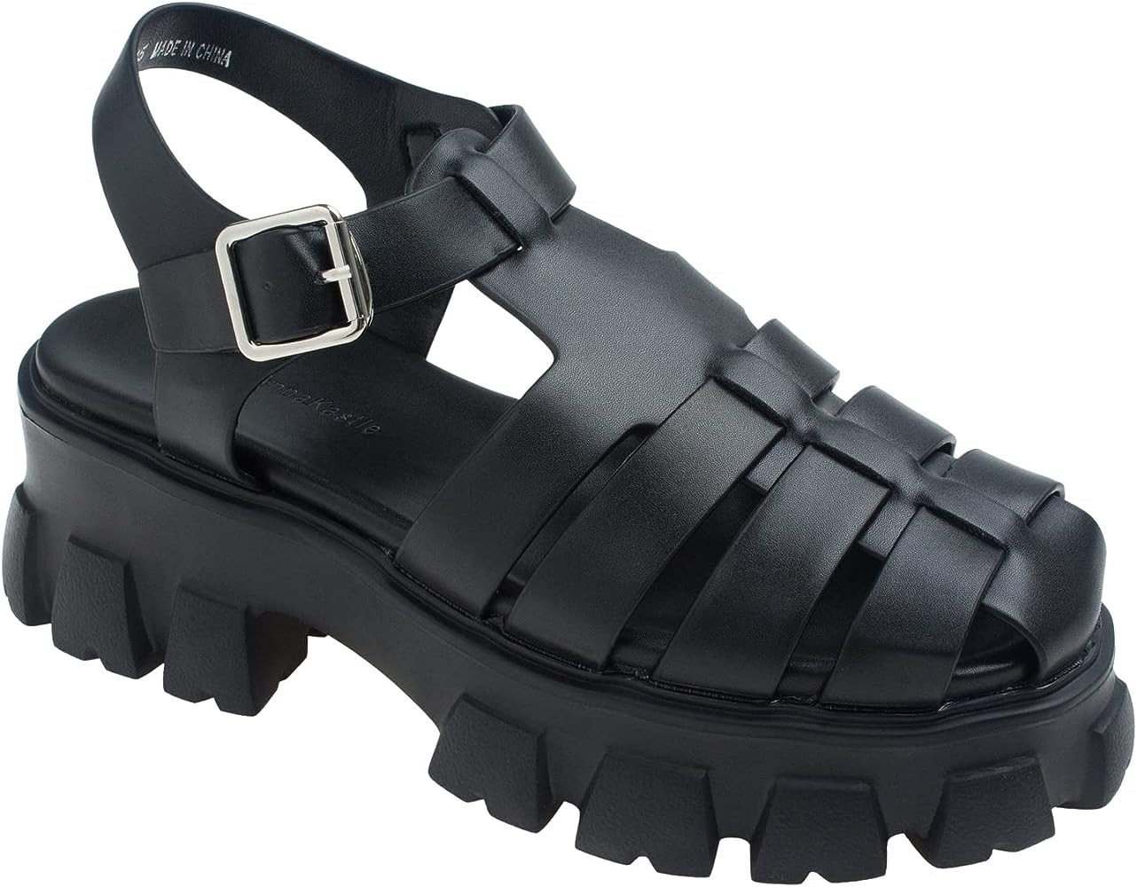 AnnaKastle Womens Chunky Platform Fisherman Sandal | Amazon (US)