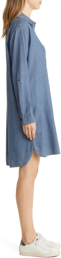 Long Sleeve Chambray Shirtdress, Nordstrom Shirtdress, Nsale Casual Dress, Chambray Shirtdress, Fall | Nordstrom
