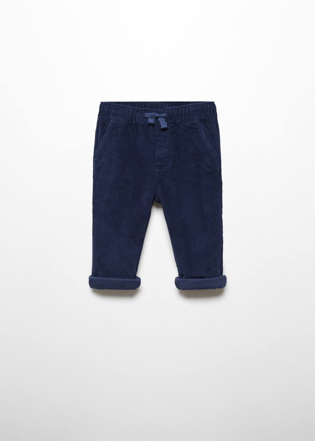 Corduroy jogger trousers -  Women | Mango USA | MANGO (US)