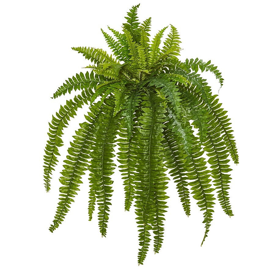 Nearly Natural 35-Inches Green Indoor Floor Fern Artificial plant | Lowe's