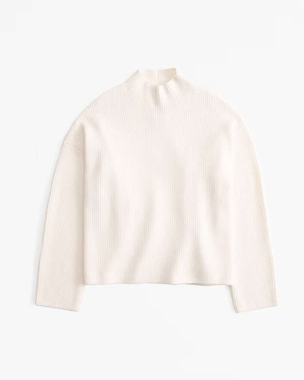 Women's Easy Funnel Neck Sweater | Women's Tops | Abercrombie.com | Abercrombie & Fitch (US)