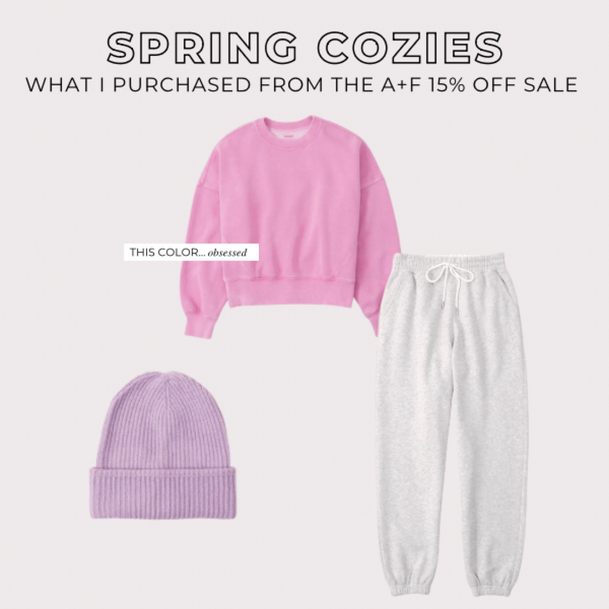 Abercrombie sale 15% off almost everything! Here’s what i grabbed! Size L sweatshirt. Size small sweatpants  

#LTKunder100 #LTKSeasonal #LTKSale