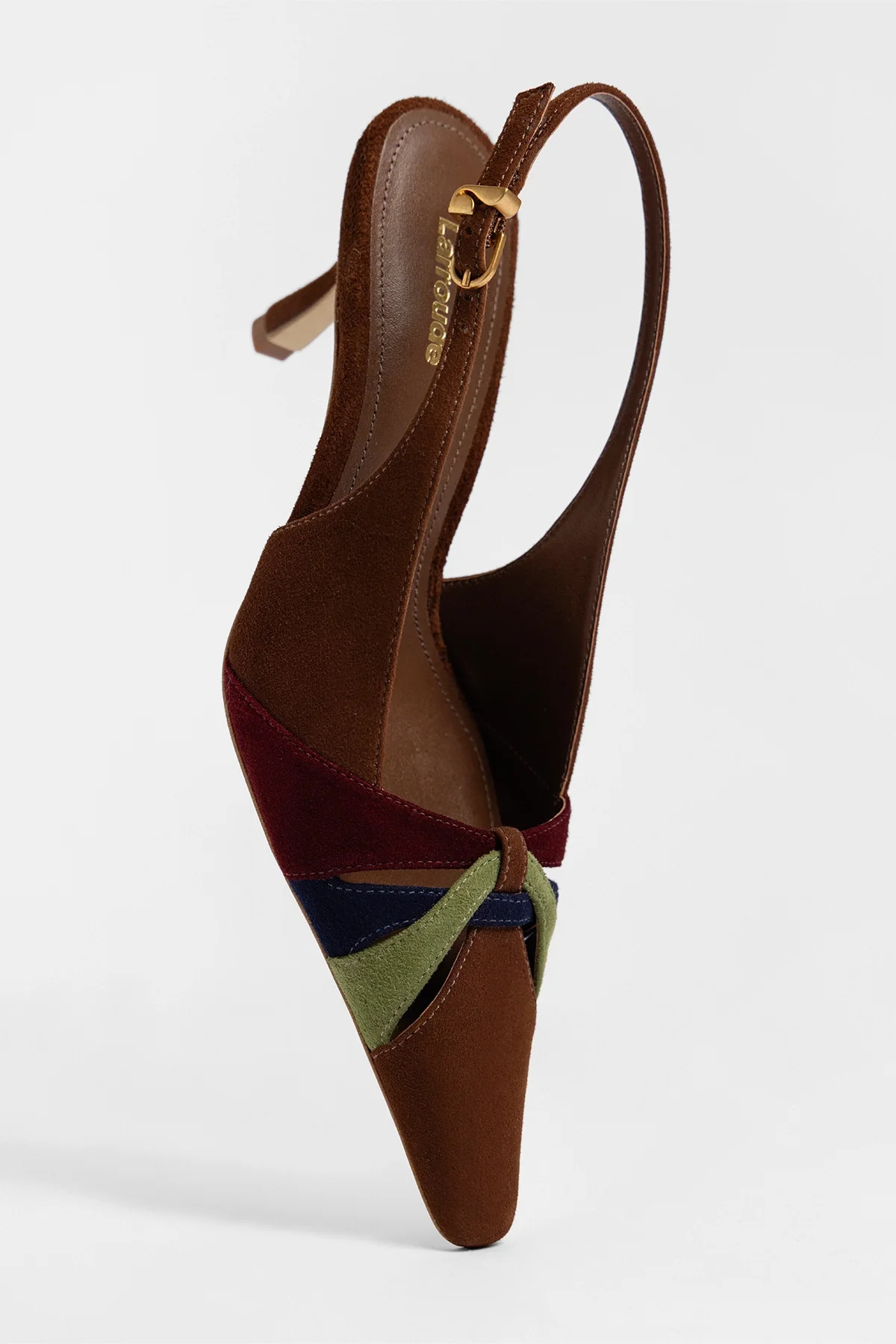 Kirstin Pump Burnt Umber Suede | Larroude