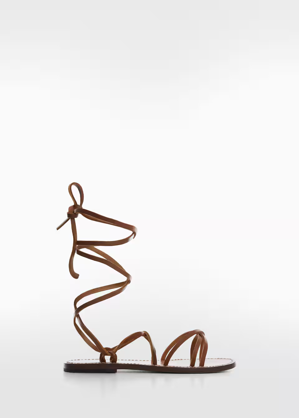 Leather straps sandals -  Women | Mango USA | MANGO (US)