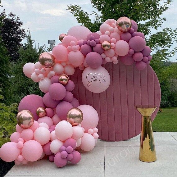 Retro Dusty Pink Balloon Garland Arch Kit Blush Pink Balloon | Etsy | Etsy (US)