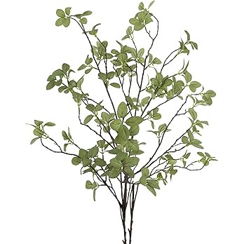 Ruidazon 2 pcs Artificial Greenery Stems, 41.3’’ Tall Fake Plants Branches Faux Greenery Ficu... | Amazon (US)