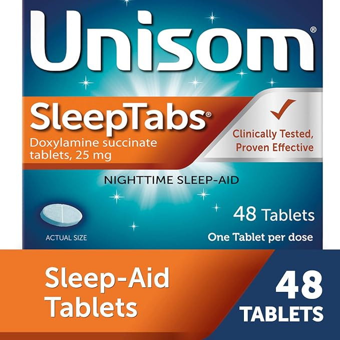 Unisom SleepTabs, Nighttime Sleep-aid, Doxylamine Succinate, 48 Tablets | Amazon (US)
