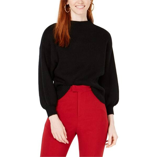 Line & Dot Womens Adler Knit Sweater - Black - L | Bed Bath & Beyond