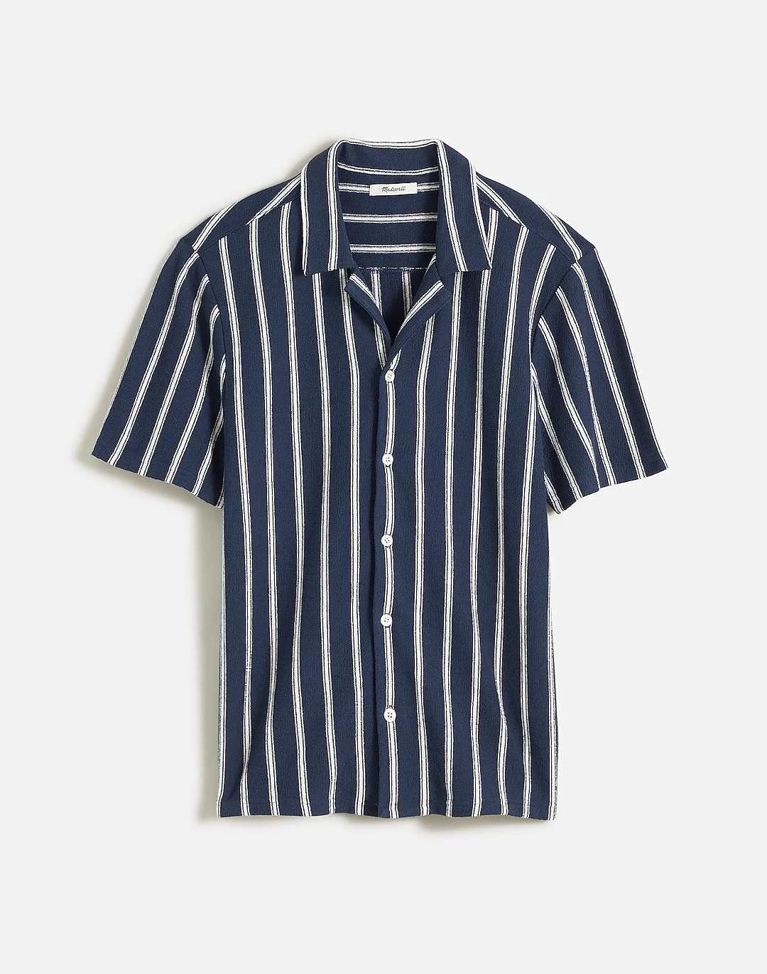 Easy Short-Sleeve Shirt in Stripe Jacquard | Madewell