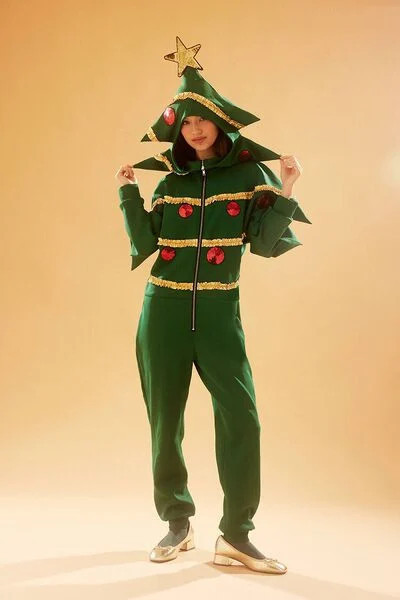 Christmas Tree Jumpsuit | Forever 21