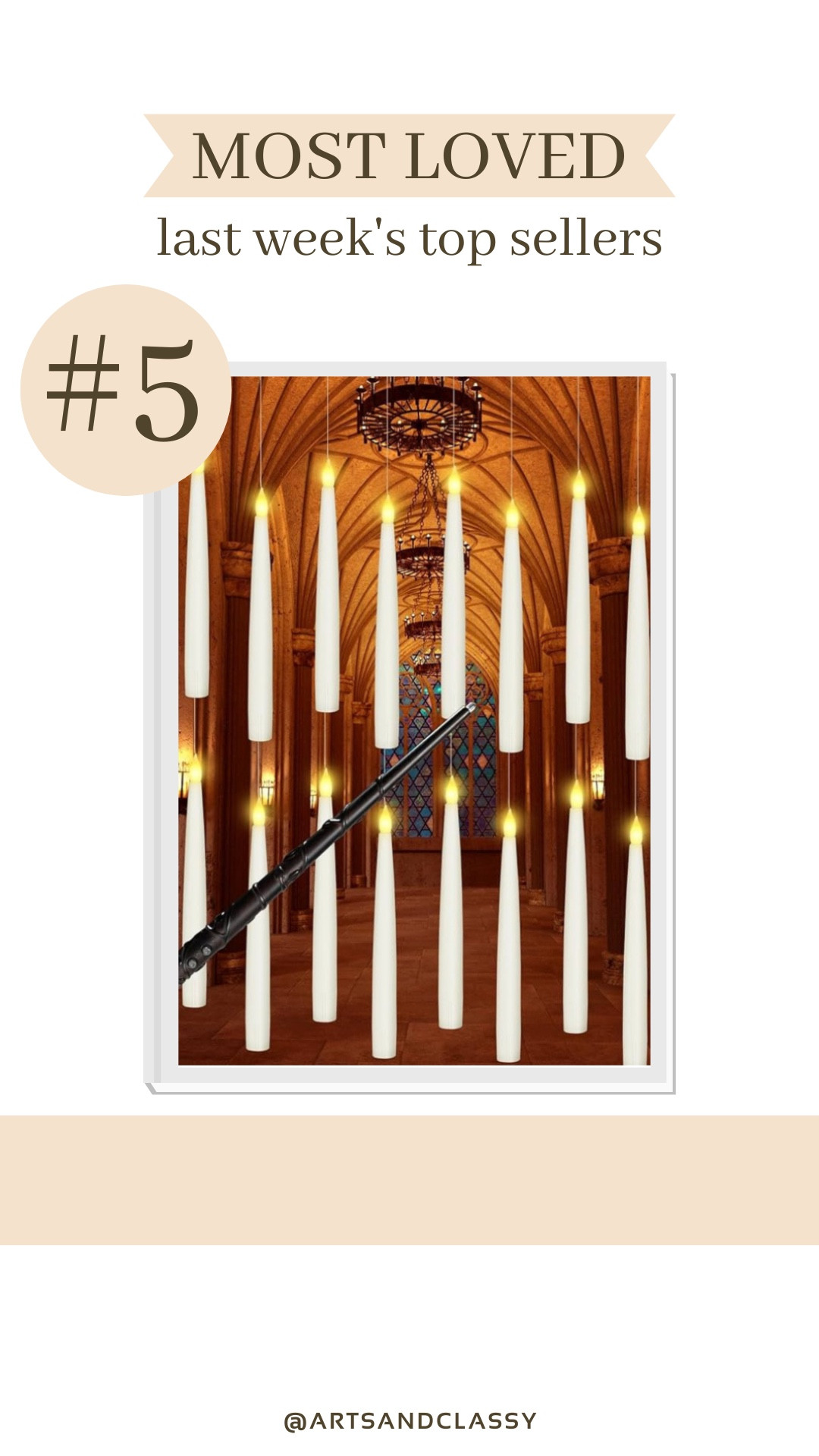 These Harry Potter inspired floating candles with wand are one of this weeks most loved finds. The perfect addition to your Halloween decor !

#LTKFindsUnder50 #LTKHalloween #LTKHome