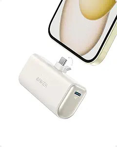 Anker iPhone 16 Portable Charger, Nano Power Bank with Built-in USB C Connector, 5,000mAh Portabl... | Amazon (US)