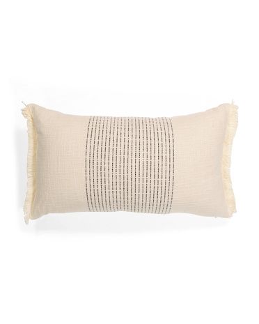 14x2 Slub With Stripes Pillow | TJ Maxx