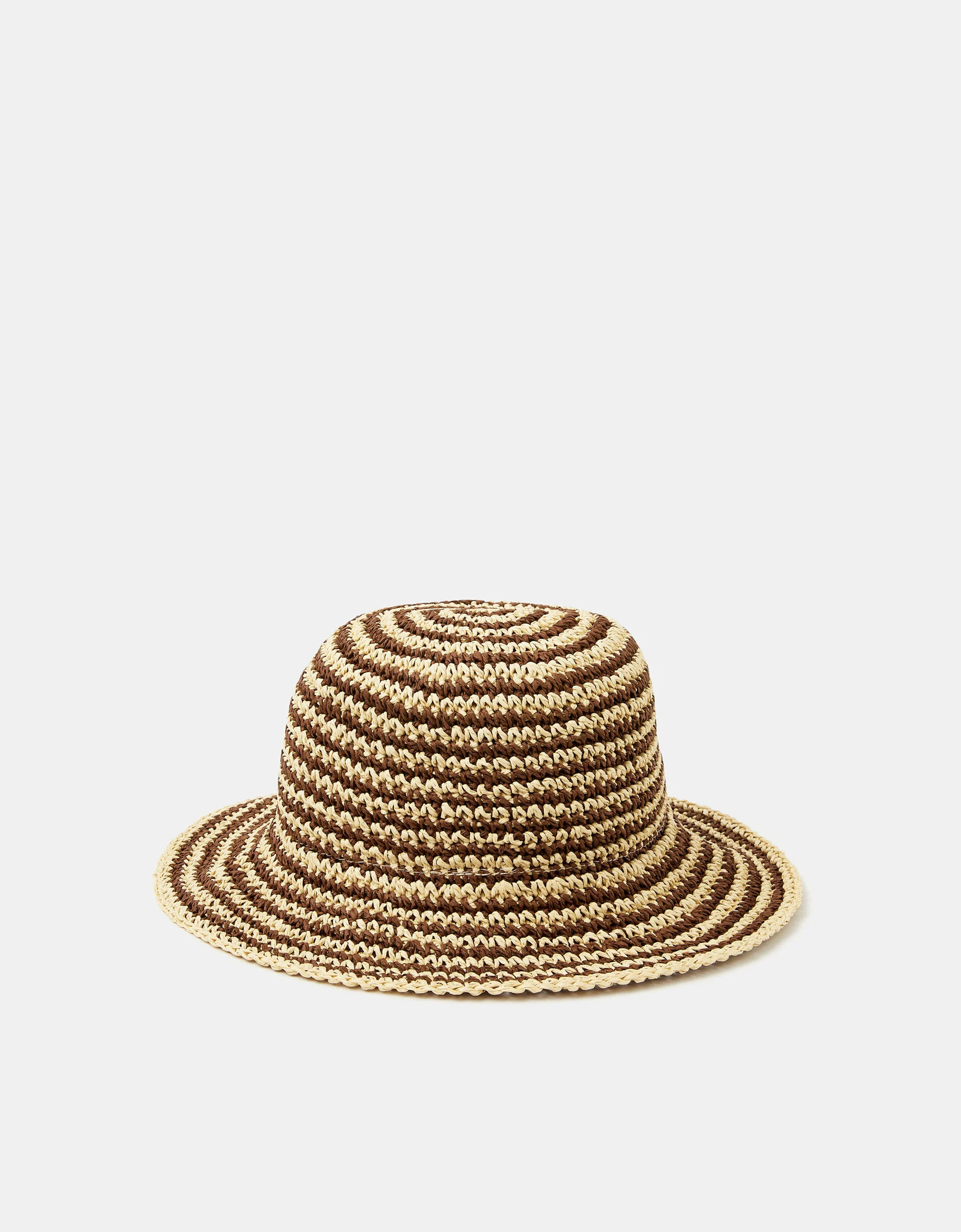 Stripe Raffia Bucket Hat | Accessorize (Global)
