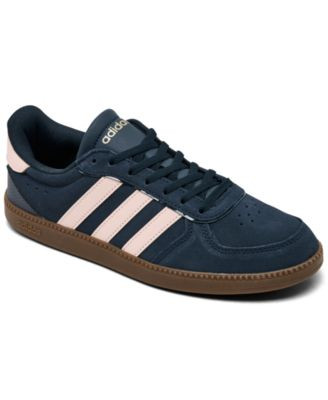 Adidas Women's Breaknet Sleek Casual Sneakers from Finish Line - Aurora Ink, Pink | Macy's